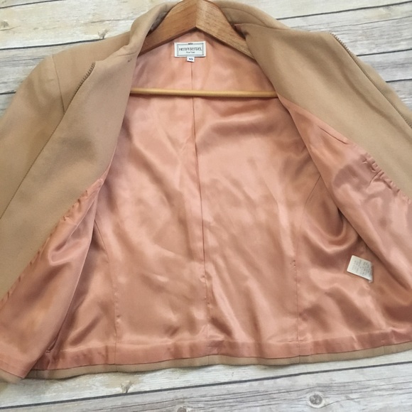 Vintage HENRI BENDEL camel wool zip front jacket - Picture 4 of 8
